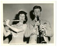 2x637 MISTER BIG 8x10 still '43 c/u of Donald O'Connor playing clarinet, Peggy Ryan playing flute!