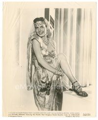 2x643 MONA KNOX 8x10 still '52 great close up in harem girl costume from Aladdin and His Lamp!