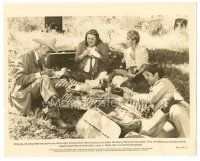 2x653 MOTEL HELL 8x10 still '80 Rory Calhoun treats his guests to an afternoon picnic!