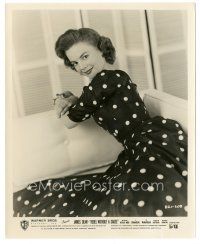 2x673 NATALIE WOOD 8x10 still '55 great portrait in polka dot dress from Rebel Without a Cause!