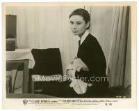 2x697 NUN'S STORY 8x10 still '59 close up of beautiful Audrey Hepburn sitting on bed!