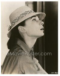 2x695 NUN'S STORY 7.25x9.25 still '59 profile portrait of Audrey Hepburn staring in amazement!