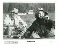 2x701 ON GOLDEN POND 8x10 still '81 close up of Katharine Hepburn & Henry Fonda in canoe!