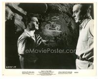 2x711 PANIC IN YEAR ZERO 8x10.25 still '62 Ray Milland & Frankie Avalon by drawing on cave wall!