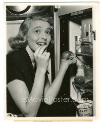2x716 PATRICIA NEAL 8x10 still '49 great close up at home raiding the ice box by Bert Six!