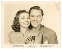 2x726 PENTHOUSE RHYTHM 8x10 still '44 romantic smiling portrait of Lois Collier & Kirby Grant!