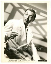 2x730 PETER LORRE 8x10 still '30s great close portrait in costume as Asian detective Mr. Moto!