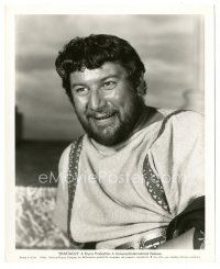 2x731 PETER USTINOV 8.25x10 still '60 head & shoulders smiling portrait in costume from Spartacus!
