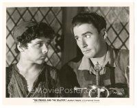 2x744 PRINCE & THE PAUPER 8x10.25 still '37 great c/u of Errol Flynn with one of the Mauch Twins!