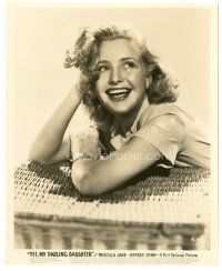 2x746 PRISCILLA LANE 8x9.875 still '39 pretty laughing close up from Yes My Darling Daughter!
