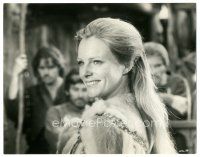 2x751 PRUNELLA RANSOME 8x10.25 still '69 head & shoulders smiling c/u in fur from Alfred the Great