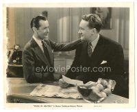 2x760 RAGE IN HEAVEN 8x10 still '41 Robert Montgomery & George Sanders smiling at each other!