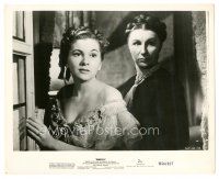 2x767 REBECCA 8.25x10 still R56 Joan Fontaine & Judith Anderson eavesdropping, Alfred Hitchcock!