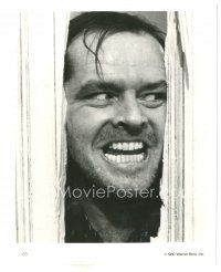2x821 SHINING 8x10 still '80 Stephen King, Stanley Kubrick, classic image of crazy Jack Nicholson!