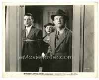 2x849 SPECIAL AGENT 8x10.25 still '35 close up of Bette Davis & George Brent both tied up!