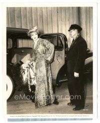 2x851 SPOILERS candid 8.25x10 still '42 Marlene Dietrich in leopardskin robe getting in limousine!
