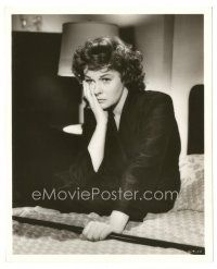 2x871 SUSAN HAYWARD deluxe 8x10 still '55 close up on bed as Lillian Roth in I'll Cry Tomorrow!