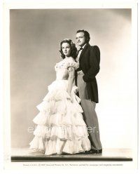 2x882 TAP ROOTS 8x10 still '48 full-length Susan Hayward in beautiful gown with Van Heflin!