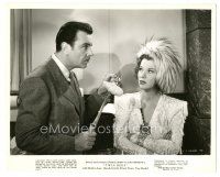 2x933 TWIN BEDS 8x10 still '42 Glenda Farrell in cool outfit looks annoyed at George Brent!