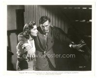 2x939 UNDERTOW 8.25x10 still '49 close up of Peggy Dow helping wounded Scott Brady!