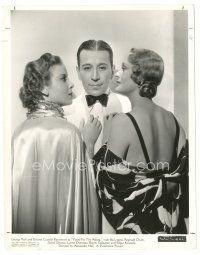 2x995 YOURS FOR THE ASKING 8x10.25 still '36 George Raft between Ida Lupino & Dolores Costello!