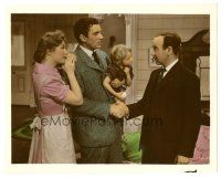 2x094 BLOSSOMS IN THE DUST color 8x10 still '41 Greer Garson & Walter Pidgeon holding baby!