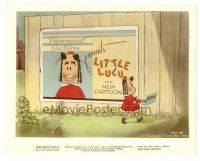 2x537 LITTLE LULU color 8x10 still '43 classic cartoon character with crayons defacing poster!