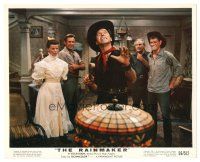 2x762 RAINMAKER color 8x10 still '56 Katharine Hepburn & Lloyd Bridges watch Burt Lancaster!