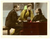 2x983 WOMAN'S FACE Color Glos 8x10 still '41 Osa Massen between Melvyn Douglas & Joan Crawford!