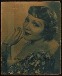 2y043 CLAUDETTE COLBERT jumbo LC '30s head & shoulders portrait of the pretty leading lady!