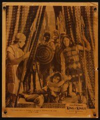 2y056 KING OF KINGS jumbo LC '27 Cecil B. DeMille epic, adulteress woman taken to temple court!