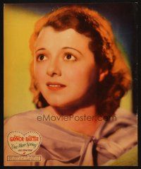 2y067 ONE MORE SPRING jumbo LC '35 head & shoulders portrait of pretty Janet Gaynor!