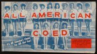 2y114 ALL AMERICAN CO-ED pressbook '41 Frances Langford, Downs, America's choice for all out fun!