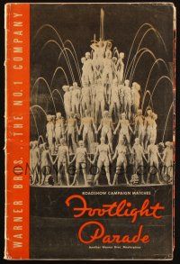 2y137 FOOTLIGHT PARADE pressbook '33 includes fold-out back cover with 24-sheets!