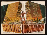 2y146 HERCULES UNCHAINED pressbook '60 Ercole e la regina di Lidia, mighty Steve Reeves!