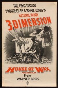 2y151 HOUSE OF WAX pressbook '53 the first feature produced by a major studio in 3-Dimension!