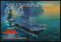 2y099 FINAL COUNTDOWN trade ad '80 cool sci-fi artwork of the U.S.S. Nimitz aircraft carrier!