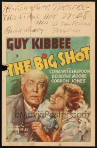 2y279 BIG SHOT WC '37 close up art of Guy Kibbee & Cora Witherspoon by Maturo!
