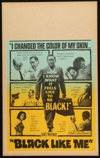 2y284 BLACK LIKE ME Benton WC '64 Carl Lerner, James Whitmore, know what it feels like to be black!