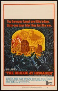 2y294 BRIDGE AT REMAGEN WC '69 George Segal, the Germans forgot 1 little bridge!