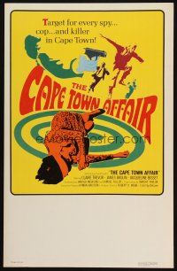 2y308 CAPE TOWN AFFAIR WC '67 Claire Trevor, James Brolin, cool psychedelic art & design!
