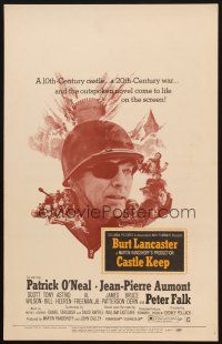 2y311 CASTLE KEEP WC '69 Burt Lancaster in World War II, directed by Sydney Pollack!