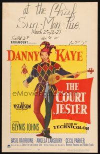 2y334 COURT JESTER WC '55 classic wacky Danny Kaye singing & performing!