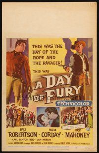 2y340 DAY OF FURY WC '56 Dale Robertson is the last of the Maverick Killers, Mara Corday