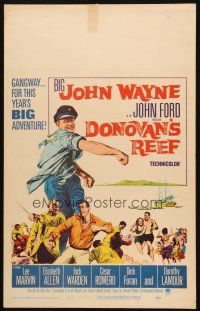 2y348 DONOVAN'S REEF WC '63 John Ford, great art of punching sailor John Wayne & Lee Marvin!