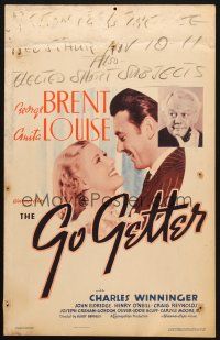 2y378 GO GETTER WC '37 Busby Berkeley, George Brent has what it takes to get Anita Louise!