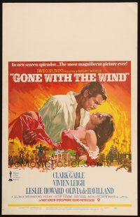 2y382 GONE WITH THE WIND WC R68 art of Clark Gable holding Vivien Leigh by Howard Terpning!