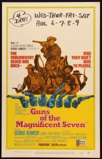 2y394 GUNS OF THE MAGNIFICENT SEVEN WC '69 they're back and they don't aim to please!