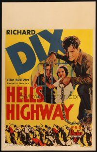 2y409 HELL'S HIGHWAY WC '32 prison escape movie that preceded I Am A Fugitive From A Chain Gang!