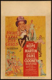 2y412 HERE COME THE GIRLS WC '53 Bob Hope, Tony Martin & the most beautiful showgirls!